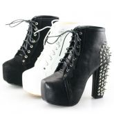 cod7 -  plataforma stud boots, com spikes